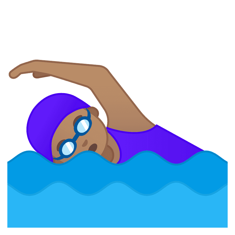 Woman swimming