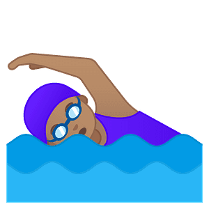 Woman swimming