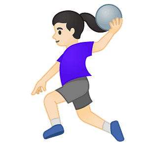 Woman playing handball