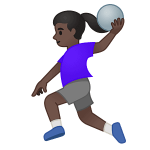 Woman playing handball