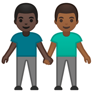 Men holding hands