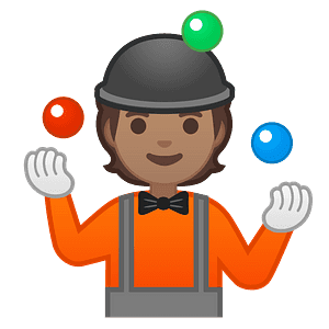 Person juggling