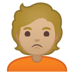 Person pouting