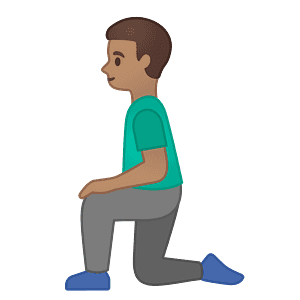 Man kneeling