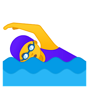Woman swimming
