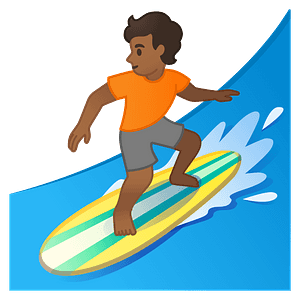 Person surfing