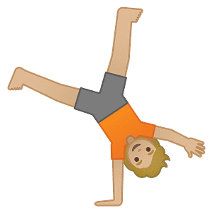 Person cartwheeling