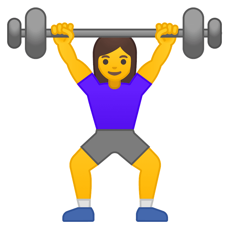 Woman lifting weights