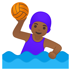 Woman playing water polo
