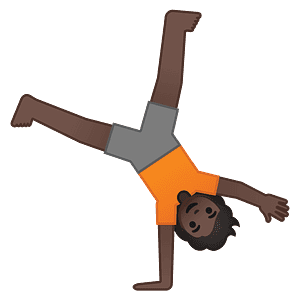 Person cartwheeling