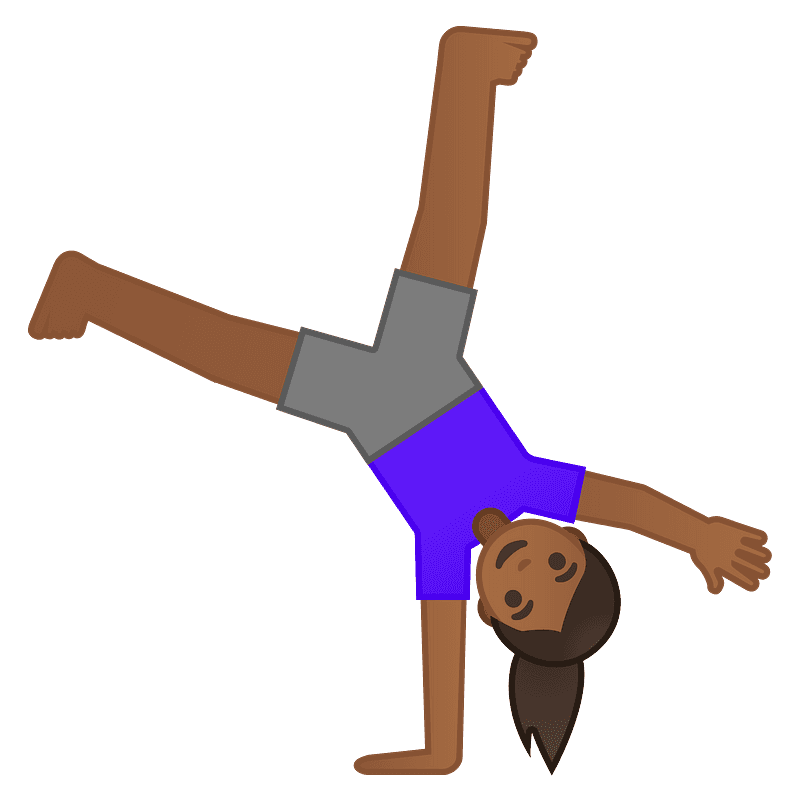 Woman cartwheeling