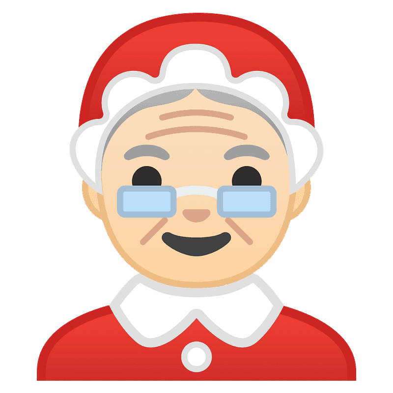 Peau claire mère Noël 