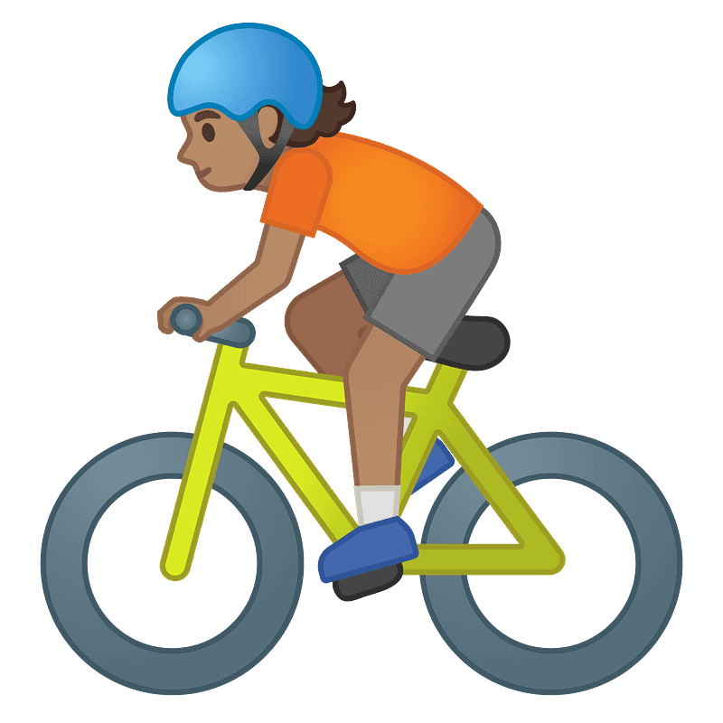 Person biking