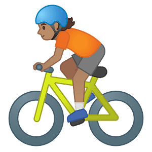 Person biking