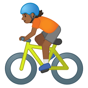 Person biking