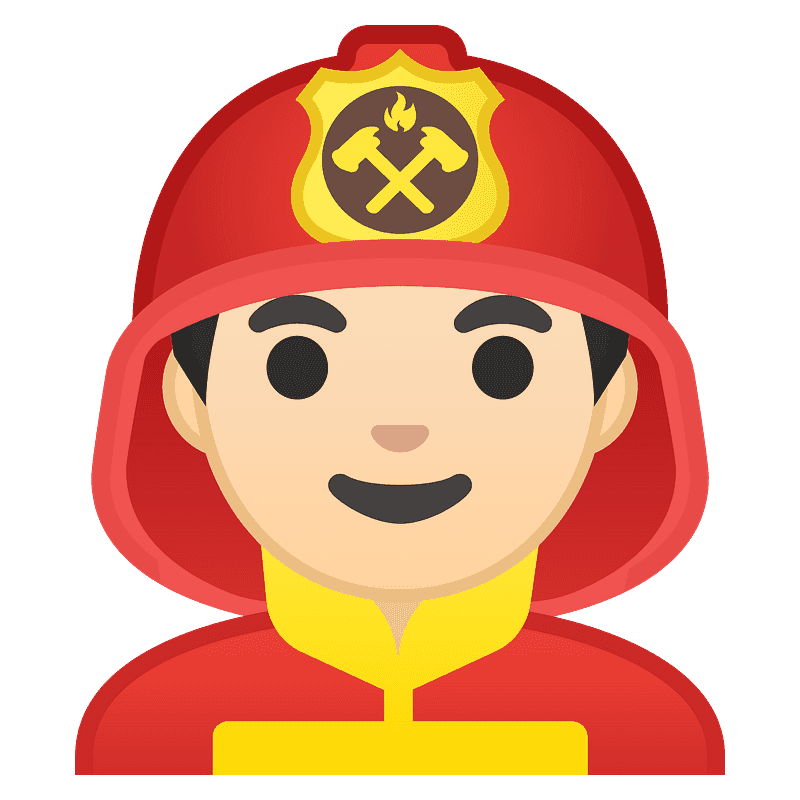 Man firefighter