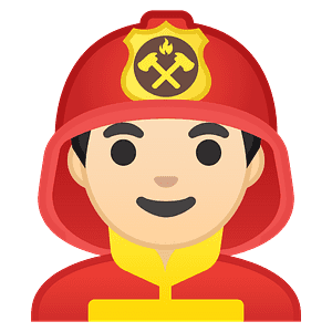 Man firefighter