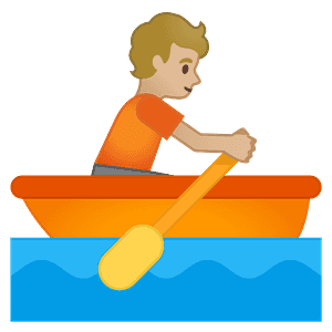 Person rowing boat