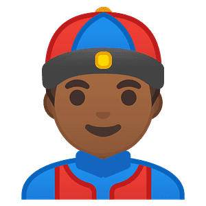 Person with skullcap