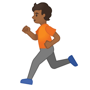 Person running