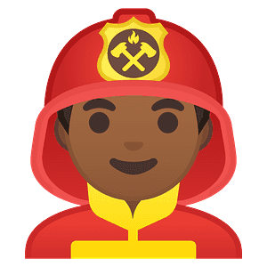 Man firefighter