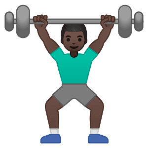 Man lifting weights