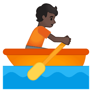 Person rowing boat