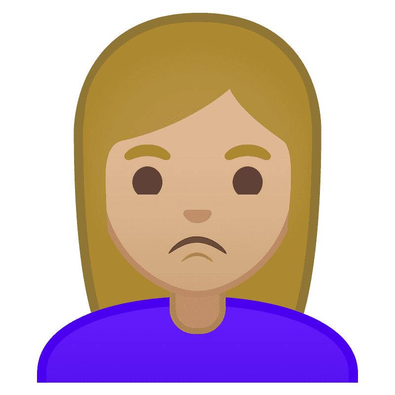 濃い肌色 不機嫌な女