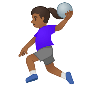 Woman playing handball