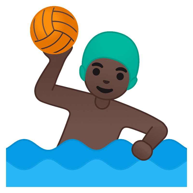 Man playing water polo