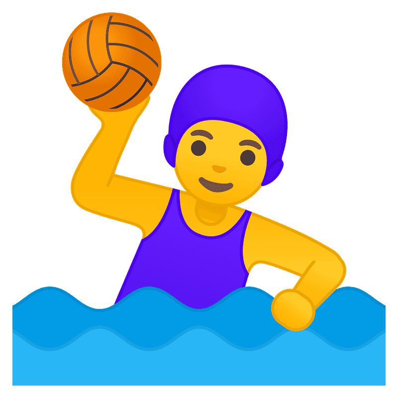 Woman playing water polo