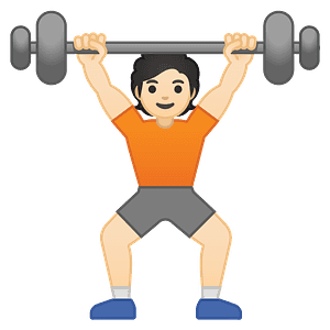 Person lifting weights