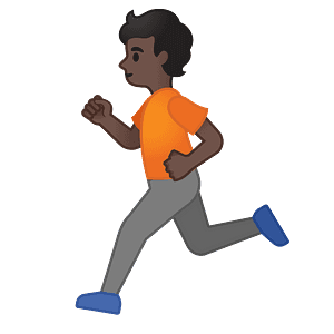 Person running
