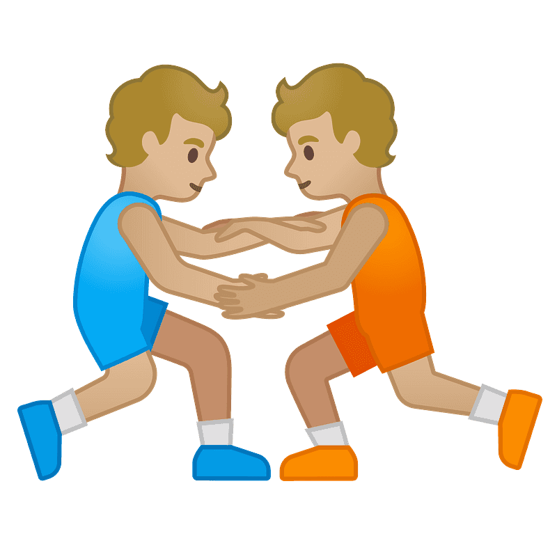 People wrestling