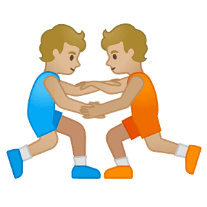 People wrestling