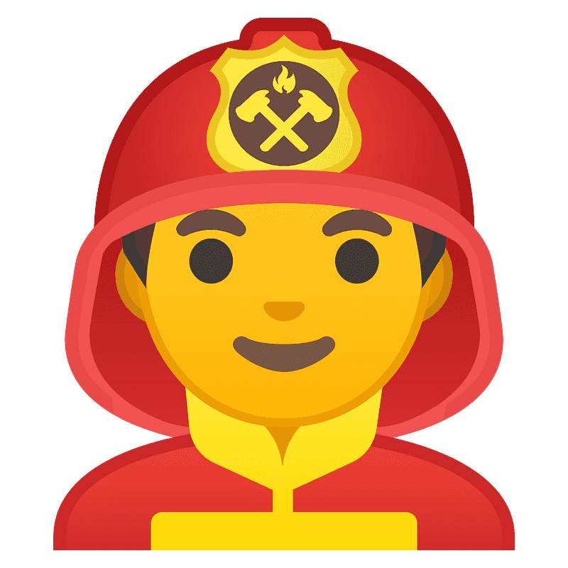 Man firefighter
