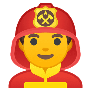 Man firefighter