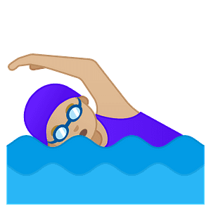 Woman swimming
