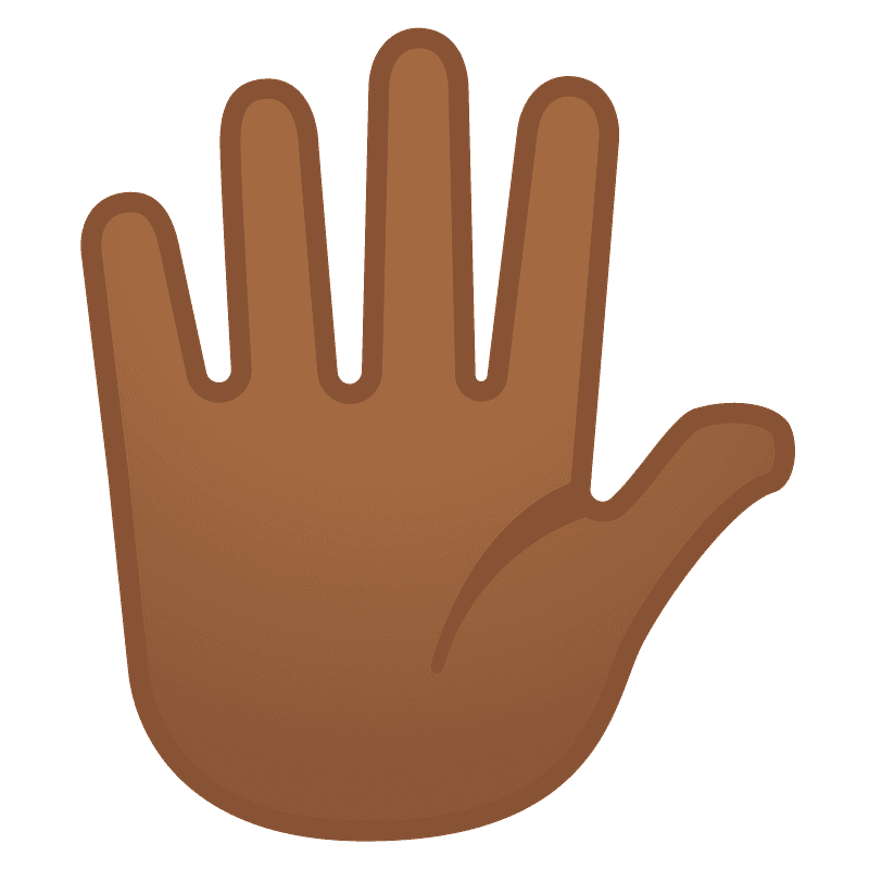 Hand with fingers splayed - Free vector emoji on creazilla.com