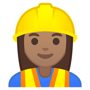 Woman construction worker