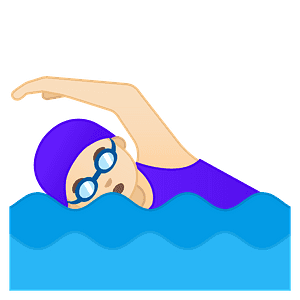 Woman swimming