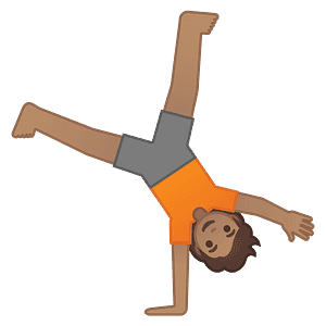 Person cartwheeling