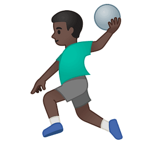 Man playing handball