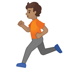 Person running