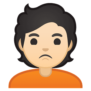 Person pouting