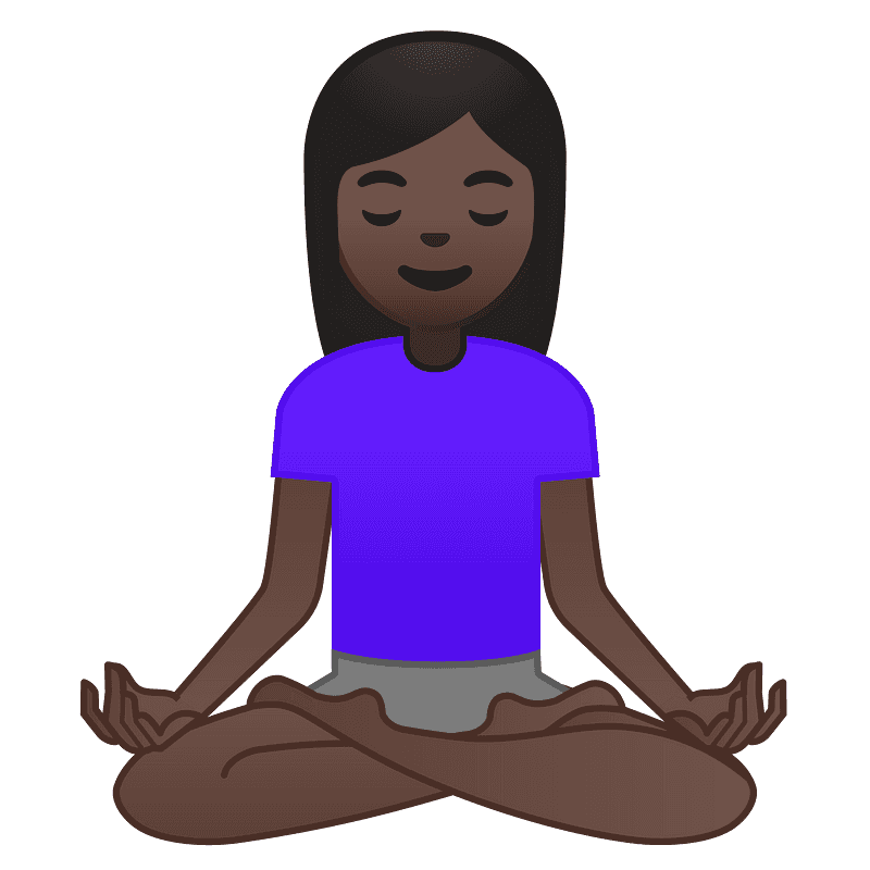 Woman in lotus position