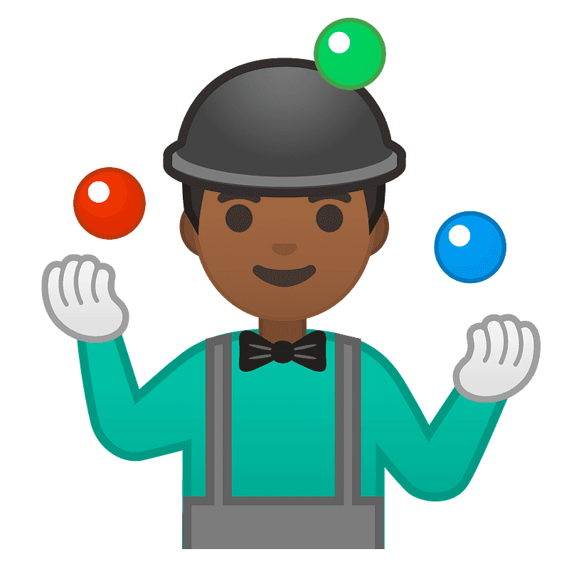 Man juggling