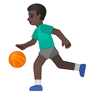 Man bouncing ball