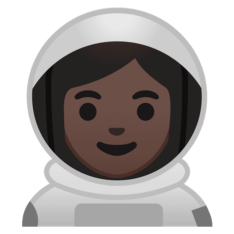Warna kulit gelap antariksawan wanita