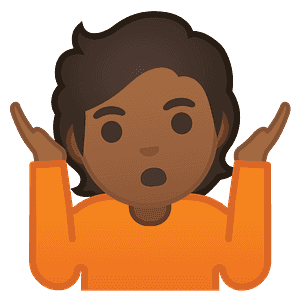 Person shrugging